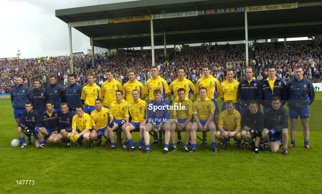 18 July 2004; The Roscommon team. Bank of Ireland Connacht Senior Football Championship Final, Mayo v Roscommon, McHale Park, Castlebar, Co. Mayo. Picture credit; Pat Murphy / SPORTSFILE