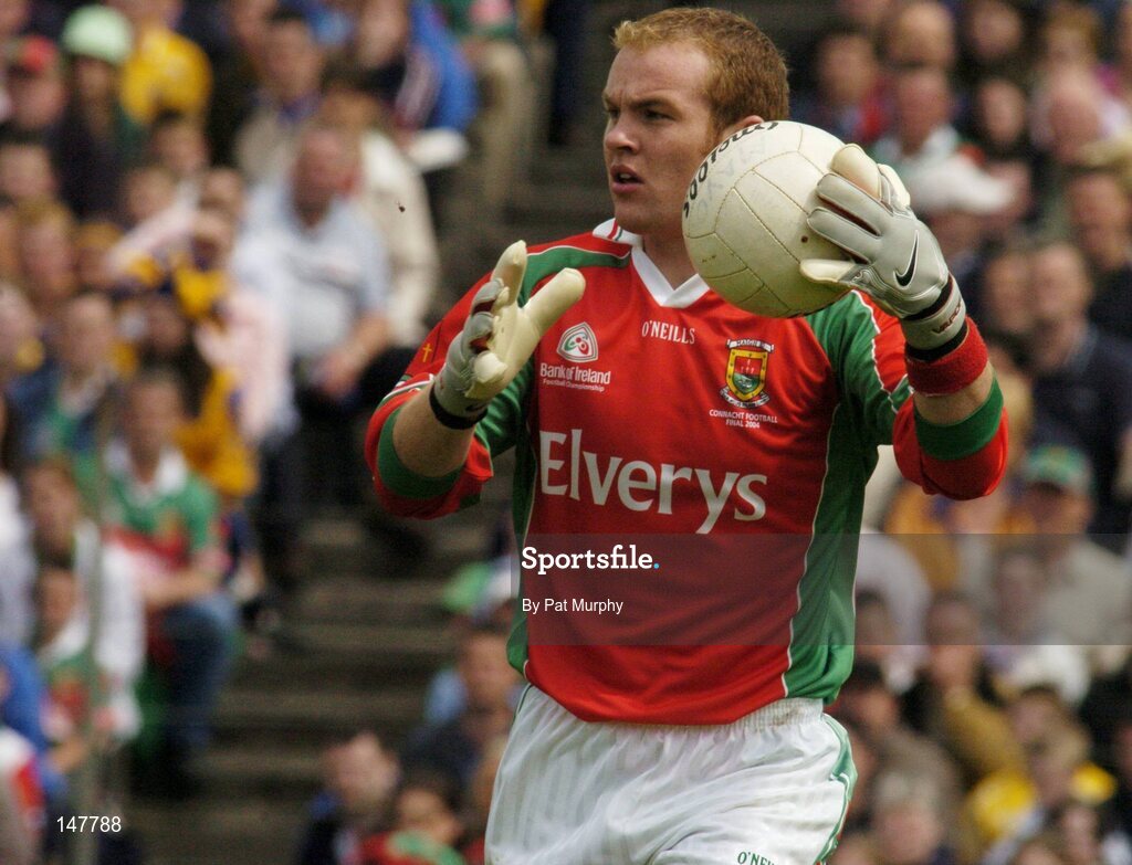 18 July 2004; Fintan Ruddy, Mayo goalkeeper. Bank of Ireland Connacht Senior Football Championship Final, Mayo v Roscommon, McHale Park, Castlebar, Co. Mayo. Picture credit; Pat Murphy / SPORTSFILE