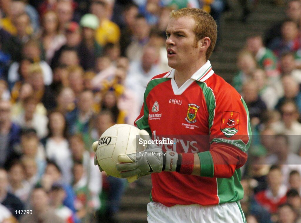 18 July 2004; Fintan Ruddy, Mayo goalkeeper. Bank of Ireland Connacht Senior Football Championship Final, Mayo v Roscommon, McHale Park, Castlebar, Co. Mayo. Picture credit; Pat Murphy / SPORTSFILE