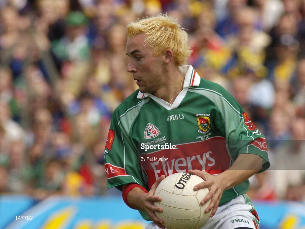 18 July 2004; Conor Mortimer, Mayo. Bank of Ireland Connacht Senior Football Championship Final, Mayo v Roscommon, McHale Park, Castlebar, Co. Mayo. Picture credit; Pat Murphy / SPORTSFILE