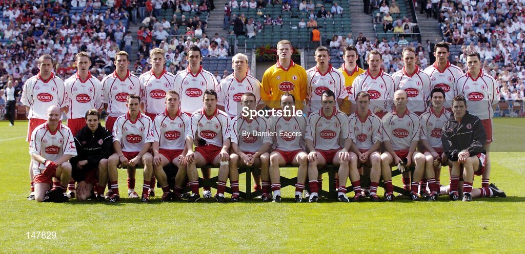 17 July 2004; Tyrone squad. Bank of Ireland Senior Football Championship Qualifier, Round 3, Tyrone v Galway, Croke Park, Dublin. Picture credit; Damien Eagers / SPORTSFILE