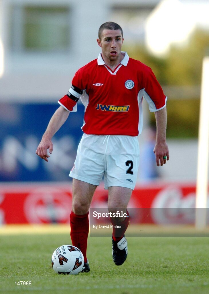 14 July 2004; Owen Heary, Shelbourne. Champions League, Qualifying Round, KR Reykjavik v Shelbourne, KR stadium, Reykjavik, Iceland. Picture credit; David Maher / SPORTSFILE