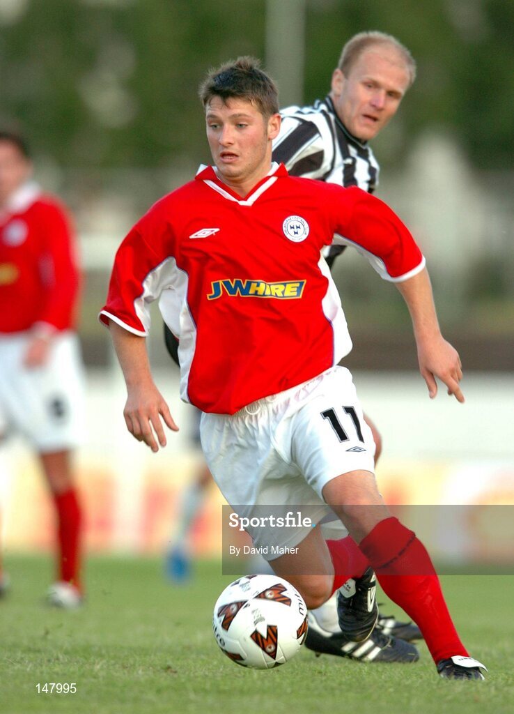 14 July 2004; Wesley Hoolahan, Shelbourne. Champions League, Qualifying Round, KR Reykjavik v Shelbourne, KR stadium, Reykjavik, Iceland. Picture credit; David Maher / SPORTSFILE
