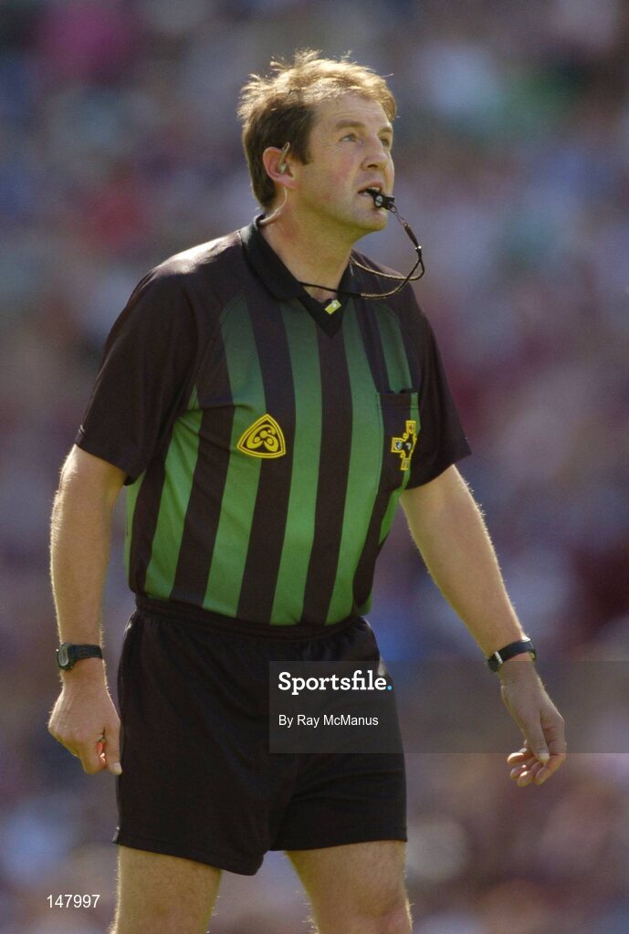 17 July 2004; Michael Monahan, Referee. Bank of Ireland Senior Football Championship Qualifier, Round 3, Tyrone v Galway, Croke Park, Dublin. Picture credit; Ray McManus / SPORTSFILE