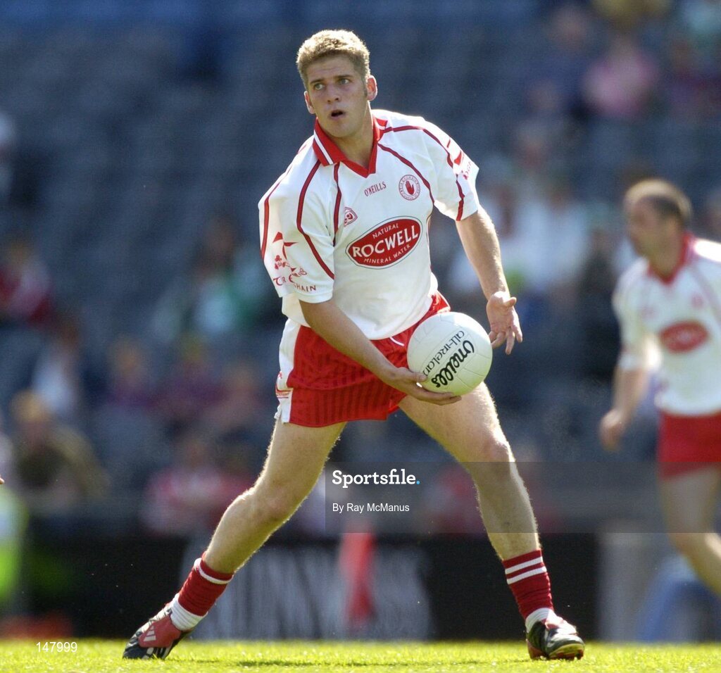17 July 2004; Kevin Hughes, Tyrone. Bank of Ireland Senior Football Championship Qualifier, Round 3, Tyrone v Galway, Croke Park, Dublin. Picture credit; Ray McManus / SPORTSFILE