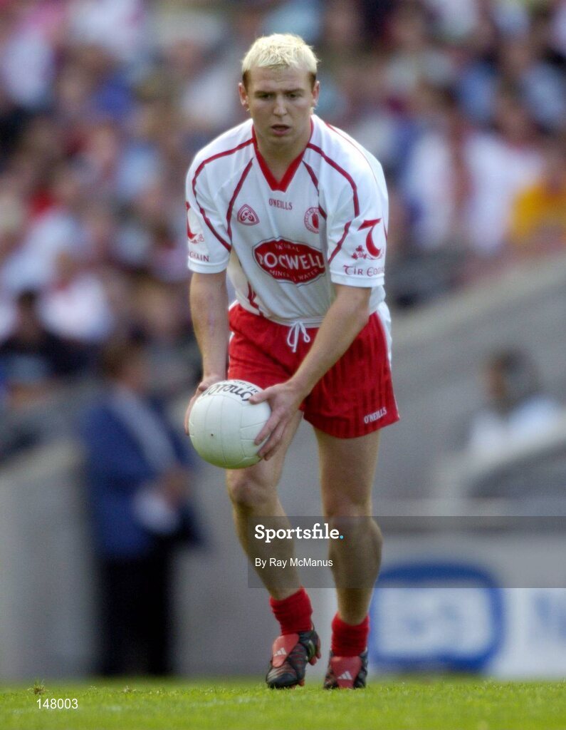17 July 2004; Eoin Mulligan, Tyrone. Bank of Ireland Senior Football Championship Qualifier, Round 3, Tyrone v Galway, Croke Park, Dublin. Picture credit; Ray McManus / SPORTSFILE