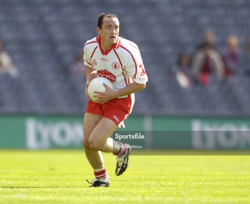17 July 2004; Brian Dooher, Tyrone. Bank of Ireland Senior Football Championship Qualifier, Round 3, Tyrone v Galway, Croke Park, Dublin. Picture credit; Ray McManus / SPORTSFILE