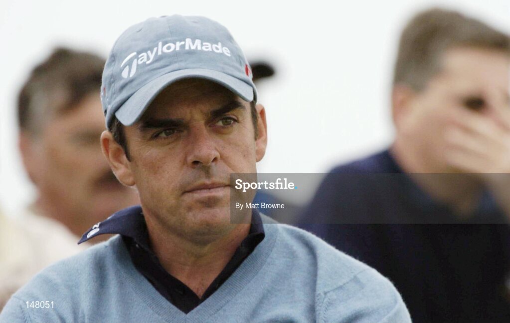23 July 2004; Paul McGinley pictured during the second round. Nissan Irish Open Golf Championship, County Louth Golf Club, Baltray, Co. Louth. Picture credit; Matt Browne / SPORTSFILE