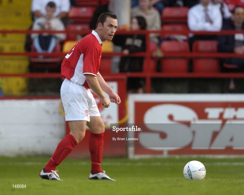 21 July 2004; David Crawley, Shelbourne. UEFA Champions League 1st Qualifying Round, Second Leg, Shelbourne v KR Reykjavik, Tolka Park, Dublin. Picture credit; Brian Lawless / SPORTSFILE