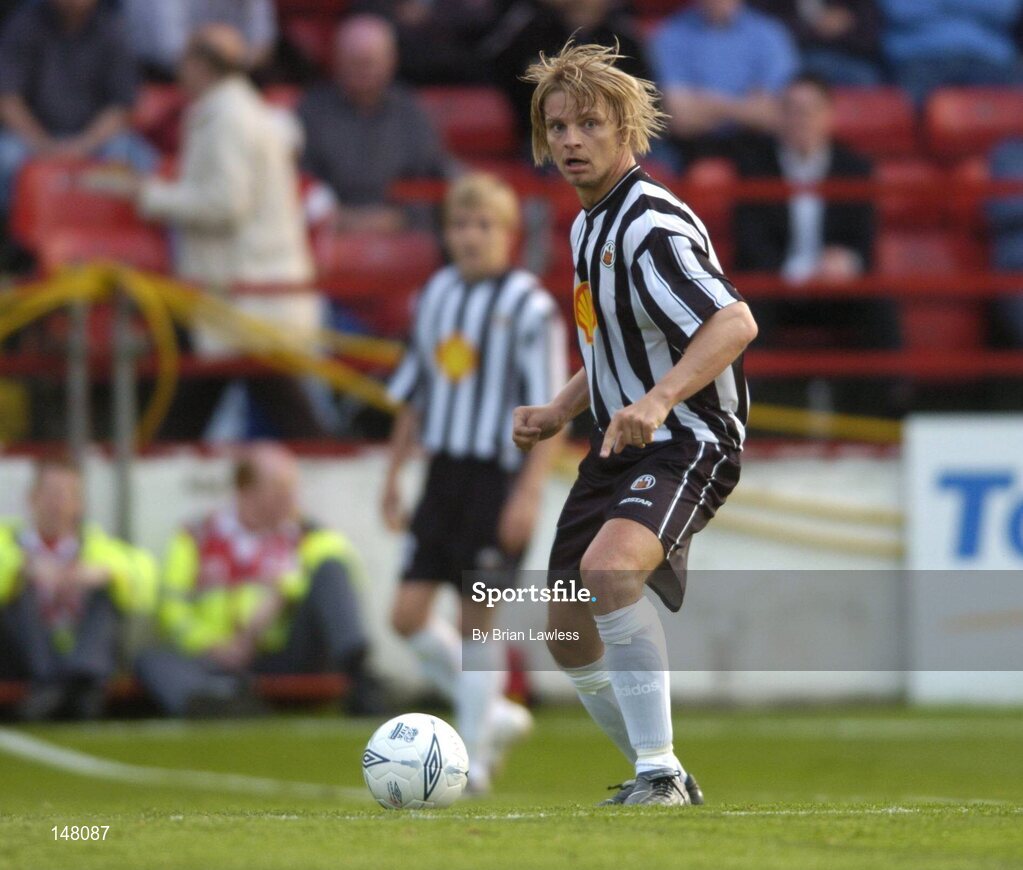 21 July 2004; Agust Ther Gylfason, KR Reykjavik. UEFA Champions League 1st Qualifying Round, Second Leg, Shelbourne v KR Reykjavik, Tolka Park, Dublin. Picture credit; Brian Lawless / SPORTSFILE