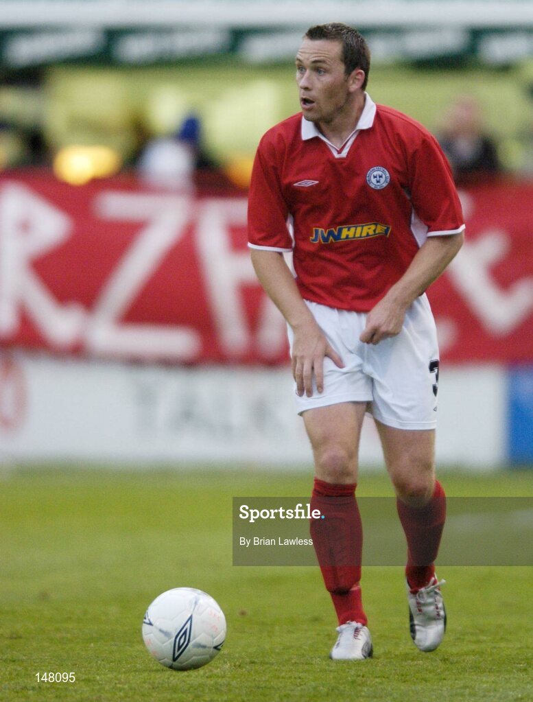 21 July 2004; David Crawley, Shelbourne. UEFA Champions League 1st Qualifying Round, Second Leg, Shelbourne v KR Reykjavik, Tolka Park, Dublin. Picture credit; Brian Lawless / SPORTSFILE