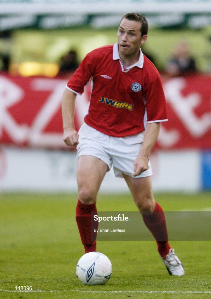 21 July 2004; David Crawley, Shelbourne. UEFA Champions League 1st Qualifying Round, Second Leg, Shelbourne v KR Reykjavik, Tolka Park, Dublin. Picture credit; Brian Lawless / SPORTSFILE