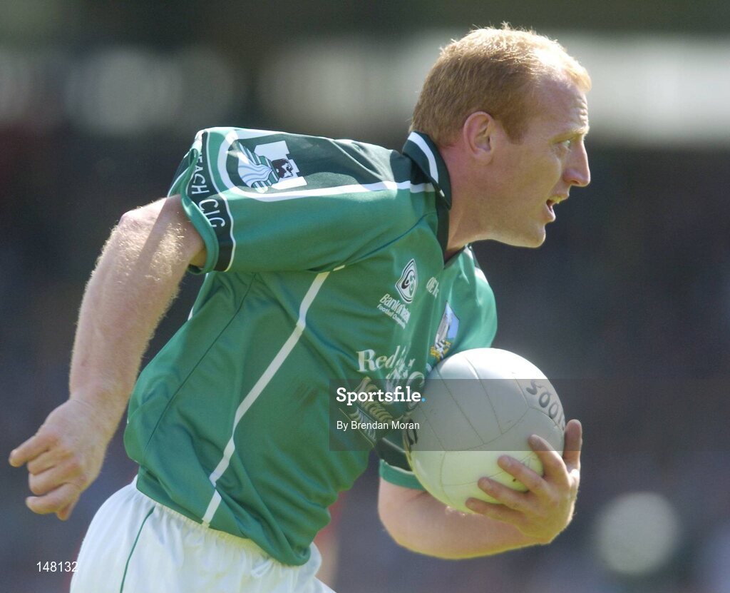 18 July 2004; John Quane, Limerick. Bank of Ireland Munster Senior Football Championship Final Replay, Kerry v Limerick, Fitzgerald Stadium, Killarney, Co. Kerry. Picture credit; Brendan Moran / SPORTSFILE