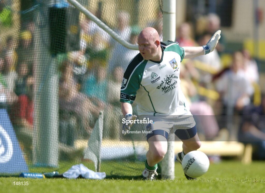 18 July 2004; Limerick goalkeeper Seamus O'Donnell looks around as Dara O'Cinneide's penalty goes past him and into the net for Kerry's second goal. Bank of Ireland Munster Senior Football Championship Final Replay, Kerry v Limerick, Fitzgerald Stadium, Killarney, Co. Kerry. Picture credit; Brendan Moran / SPORTSFILE