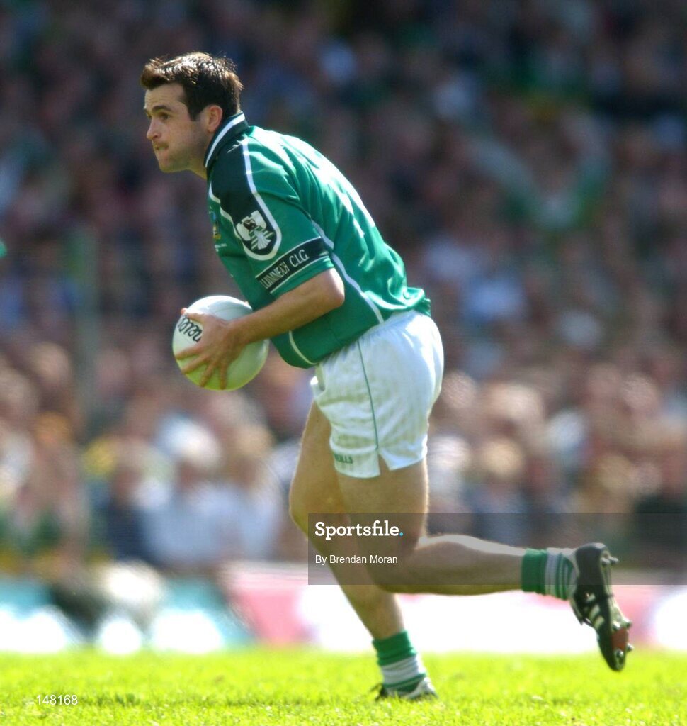 18 July 2004; Muiris Gavin, Limerick. Bank of Ireland Munster Senior Football Championship Final Replay, Kerry v Limerick, Fitzgerald Stadium, Killarney, Co. Kerry. Picture credit; Brendan Moran / SPORTSFILE