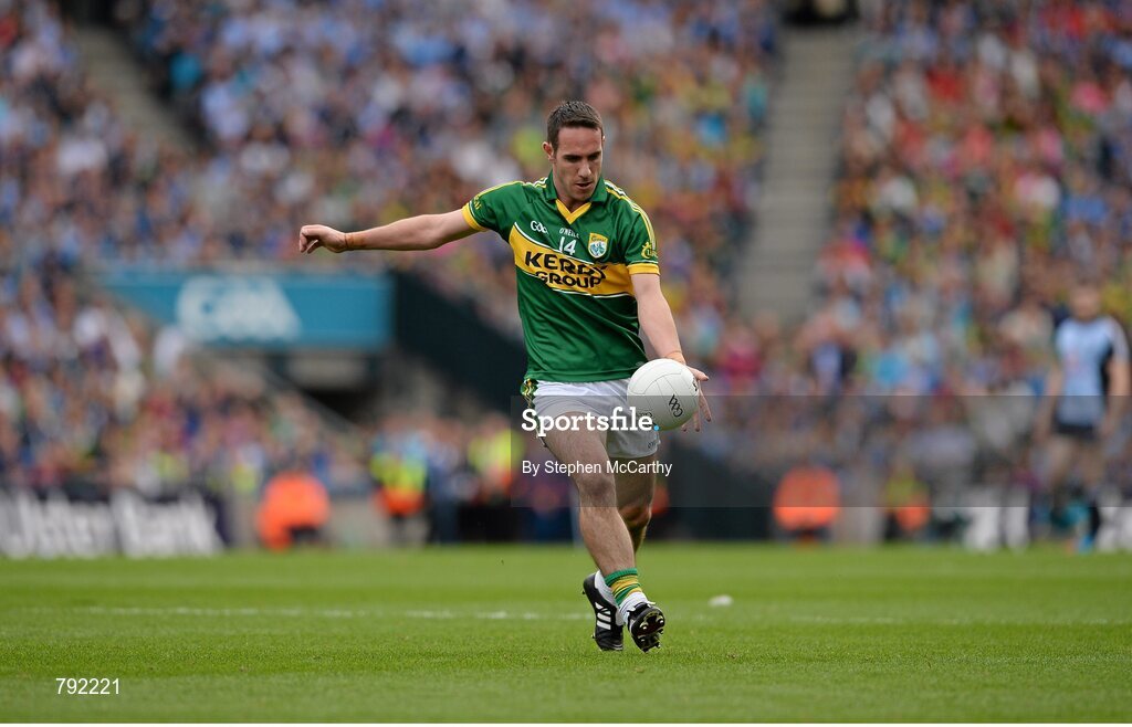 1 September 2013; Declan O'Sullivan, Kerry. GAA Football All-Ireland Senior Championship, Semi-Final, Dublin v Kerry, Croke Park, Dublin. Picture credit: Stephen McCarthy / SPORTSFILE