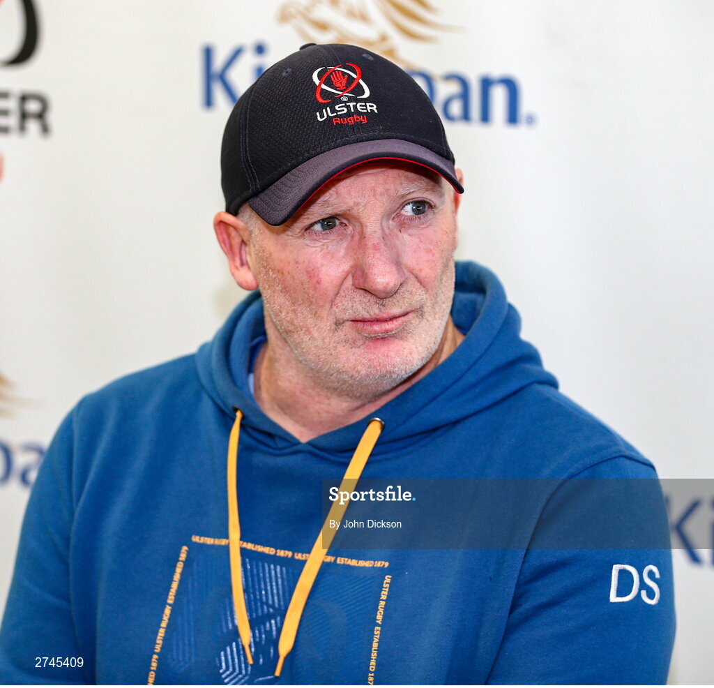 26 February 2024; Assistant coach Dan Soper during a Ulster rugby media conference at Kingspan Stadium in Belfast. Photo by John Dickson/Sportsfile
