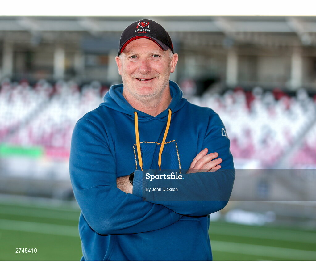 26 February 2024; Assistant coach Dan Soper during a Ulster rugby media conference at Kingspan Stadium in Belfast. Photo by John Dickson/Sportsfile