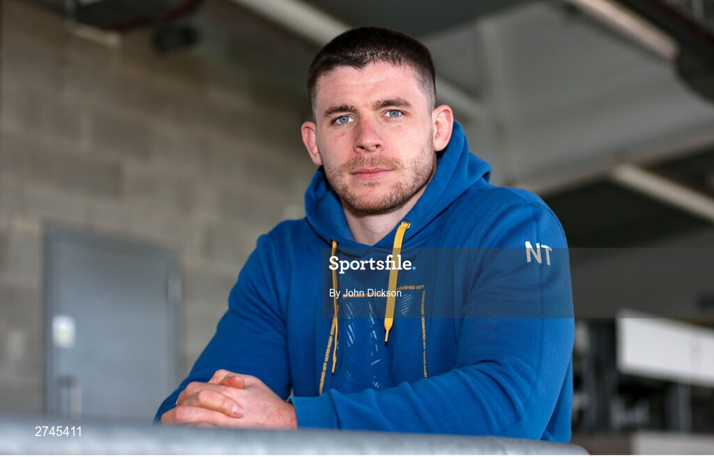 26 February 2024; Nick Timoney during a Ulster rugby media conference at Kingspan Stadium in Belfast. Photo by John Dickson/Sportsfile