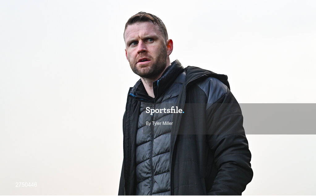 2 March 2024; Athlone Town manager Ciarán Kilduff before the 2024 Women's President's Cup match between Athlone Town and Peamount United at Athlone Town Stadium in Athlone, Westmeath. Photo by Tyler Miller/Sportsfile