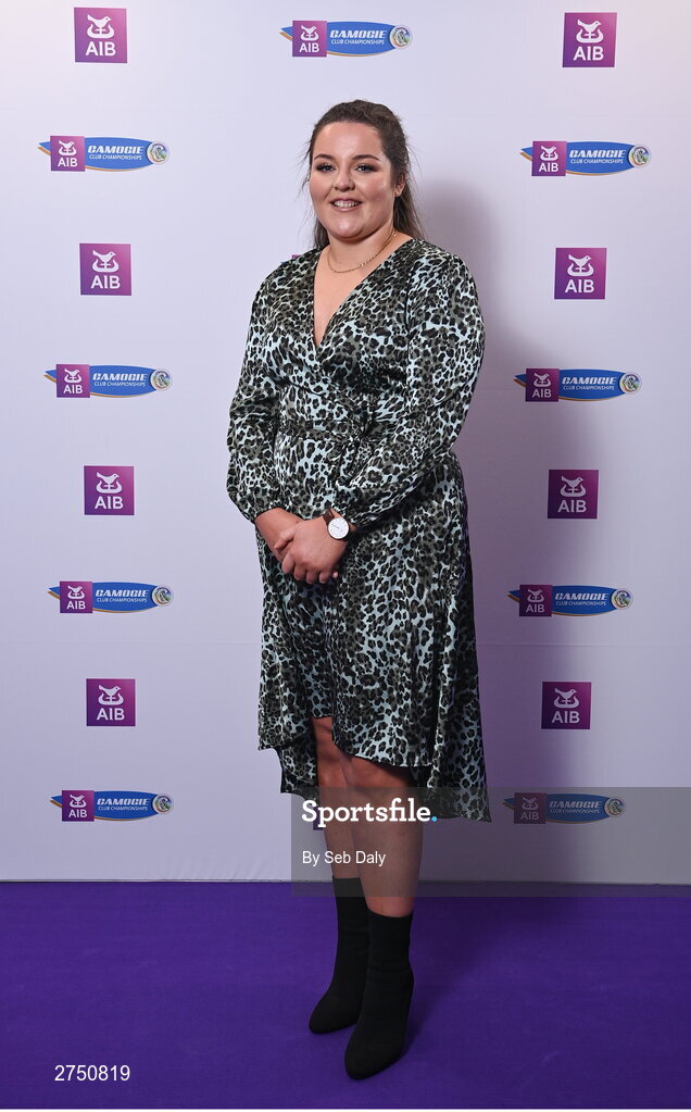 2 March 2024; Kirsty Maher of Dicksboro, Kilkenny, on arrival at the AIB Camogie Club Player Awards at Croke Park in Dublin. Photo by Seb Daly/Sportsfile