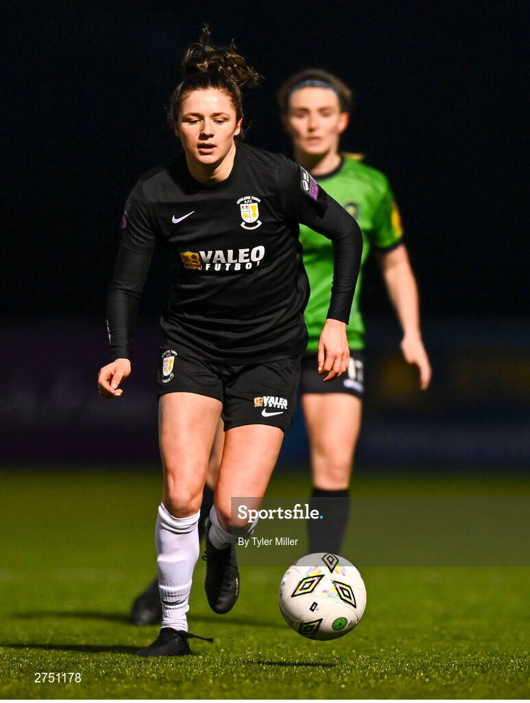 2 March 2024; Roisin Molloy of Athlone Town during the 2024 Women's President's Cup match between Athlone Town and Peamount United at Athlone Town Stadium in Athlone, Westmeath. Photo by Tyler Miller/Sportsfile