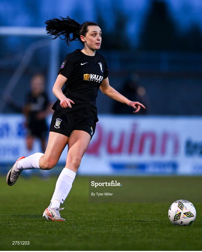 2 March 2024; Kellie Brennan of Athlone Town during the 2024 Women's President's Cup match between Athlone Town and Peamount United at Athlone Town Stadium in Athlone, Westmeath. Photo by Tyler Miller/Sportsfile
