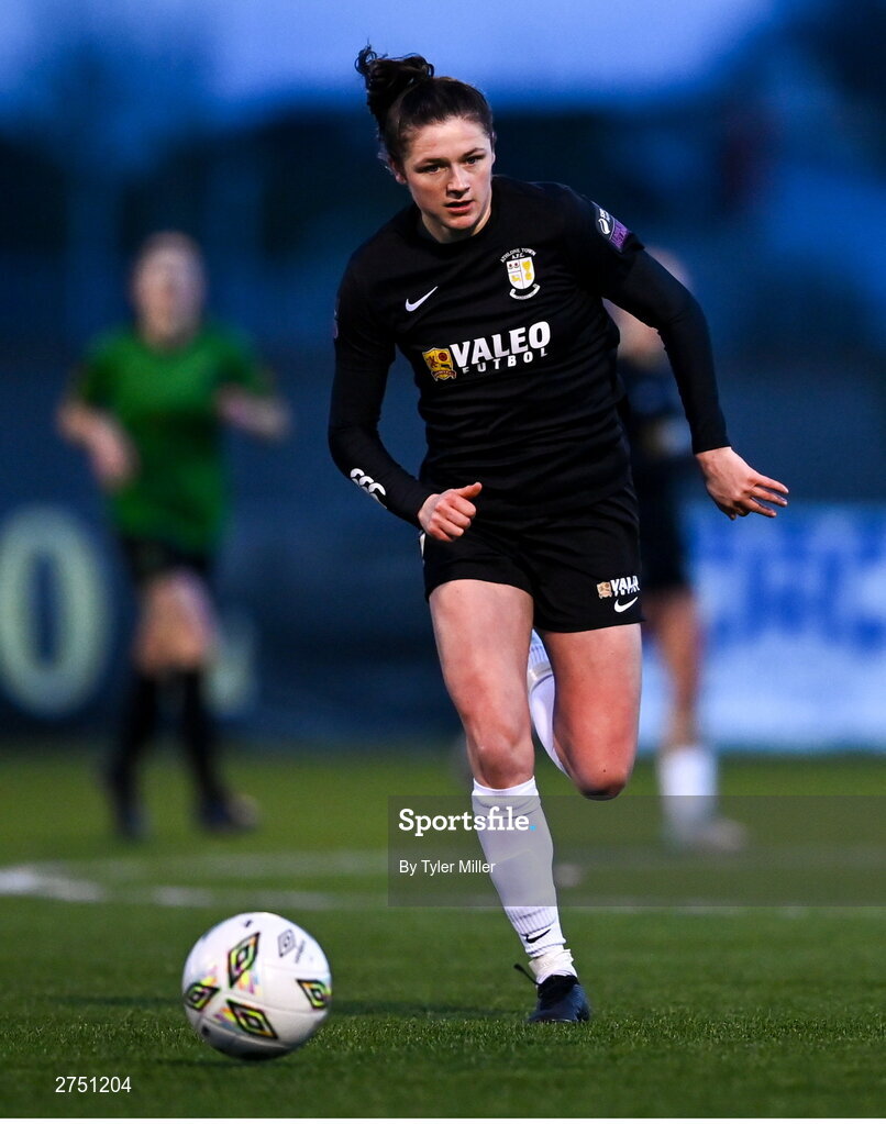 2 March 2024; Roisin Molloy of Athlone Town during the 2024 Women's President's Cup match between Athlone Town and Peamount United at Athlone Town Stadium in Athlone, Westmeath. Photo by Tyler Miller/Sportsfile
