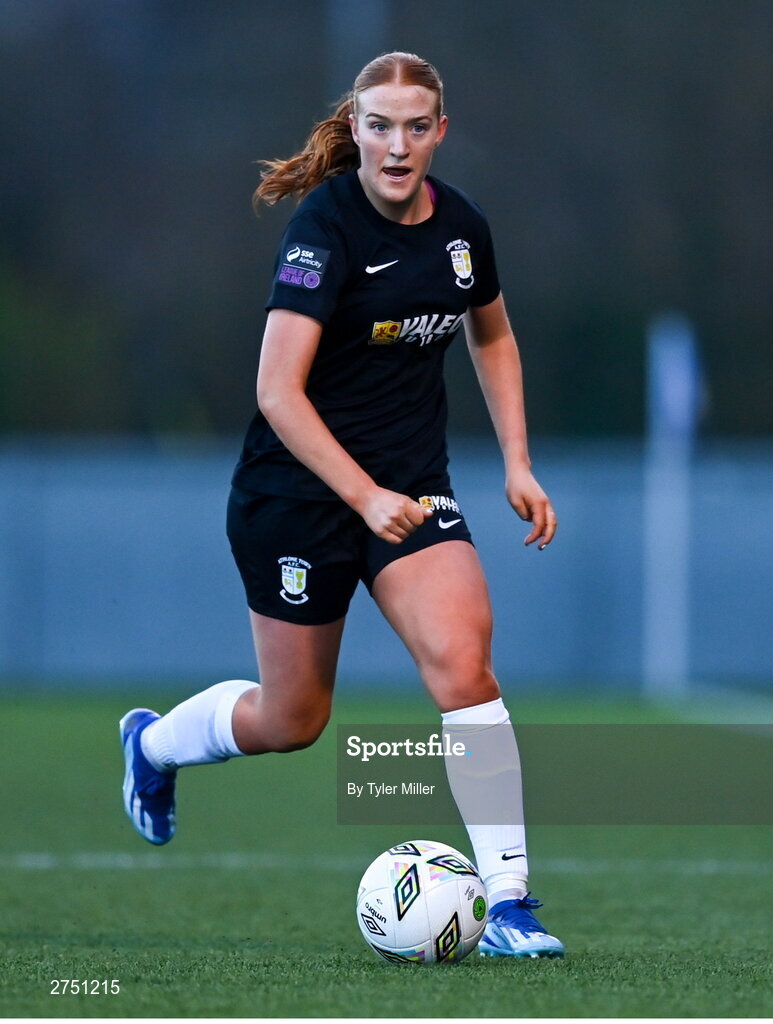 2 March 2024; Shauna Brennan of Athlone Town during the 2024 Women's President's Cup match between Athlone Town and Peamount United at Athlone Town Stadium in Athlone, Westmeath. Photo by Tyler Miller/Sportsfile