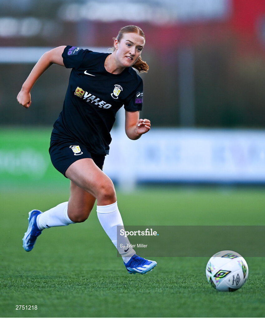 2 March 2024; Shauna Brennan of Athlone Town during the 2024 Women's President's Cup match between Athlone Town and Peamount United at Athlone Town Stadium in Athlone, Westmeath. Photo by Tyler Miller/Sportsfile