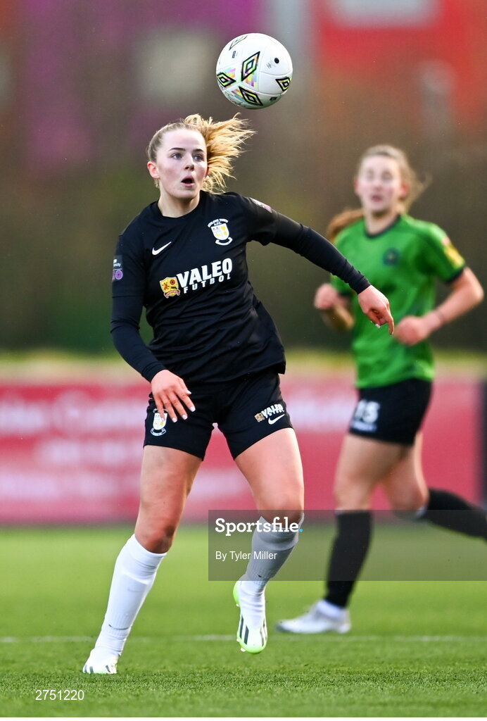 2 March 2024; Kerryanne Brown of Athlone Town during the 2024 Women's President's Cup match between Athlone Town and Peamount United at Athlone Town Stadium in Athlone, Westmeath. Photo by Tyler Miller/Sportsfile
