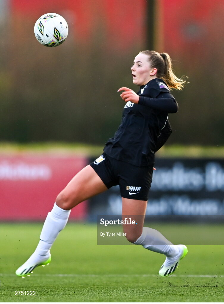 2 March 2024; Kerryanne Brown of Athlone Town during the 2024 Women's President's Cup match between Athlone Town and Peamount United at Athlone Town Stadium in Athlone, Westmeath. Photo by Tyler Miller/Sportsfile
