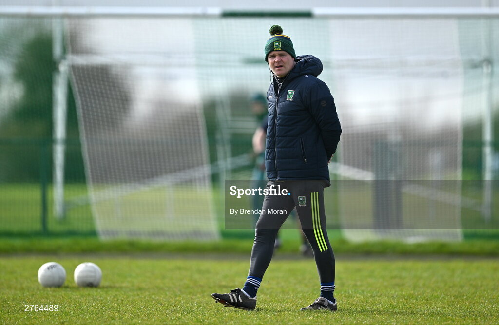 17 March 2024; Kerry joint-manager Declan Quill before the Lidl LGFA National League Division 1 Round 6 match between Meath and Kerry at Donaghmore Ashbourne GAA Club in Ashbourne, Meath. Photo by Brendan Moran/Sportsfile