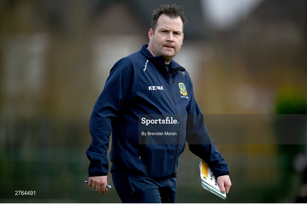 17 March 2024; Meath manager Shane McCormack before the Lidl LGFA National League Division 1 Round 6 match between Meath and Kerry at Donaghmore Ashbourne GAA Club in Ashbourne, Meath. Photo by Brendan Moran/Sportsfile