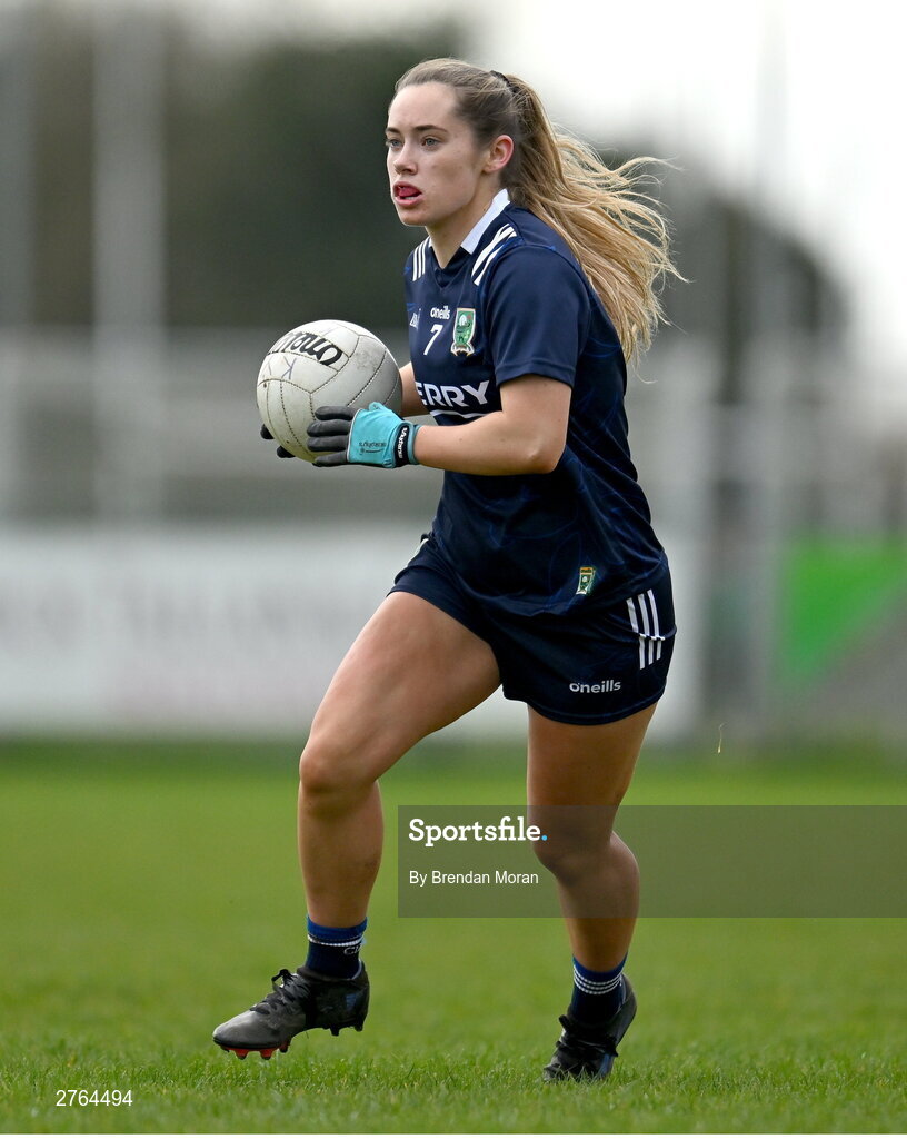 17 March 2024; Ciara McCarthy of Kerry during the Lidl LGFA National League Division 1 Round 6 match between Meath and Kerry at Donaghmore Ashbourne GAA Club in Ashbourne, Meath. Photo by Brendan Moran/Sportsfile