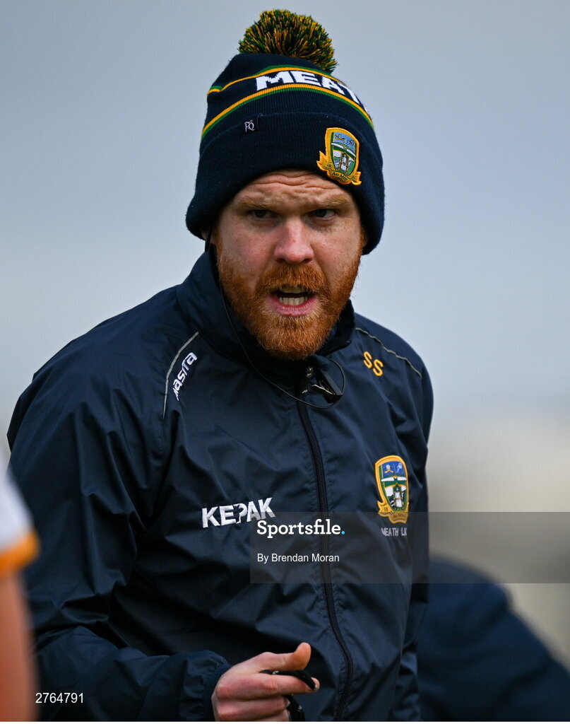 17 March 2024; Meath selector Stephen Sheeran before the Lidl LGFA National League Division 1 Round 6 match between Meath and Kerry at Donaghmore Ashbourne GAA Club in Ashbourne, Meath. Photo by Brendan Moran/Sportsfile