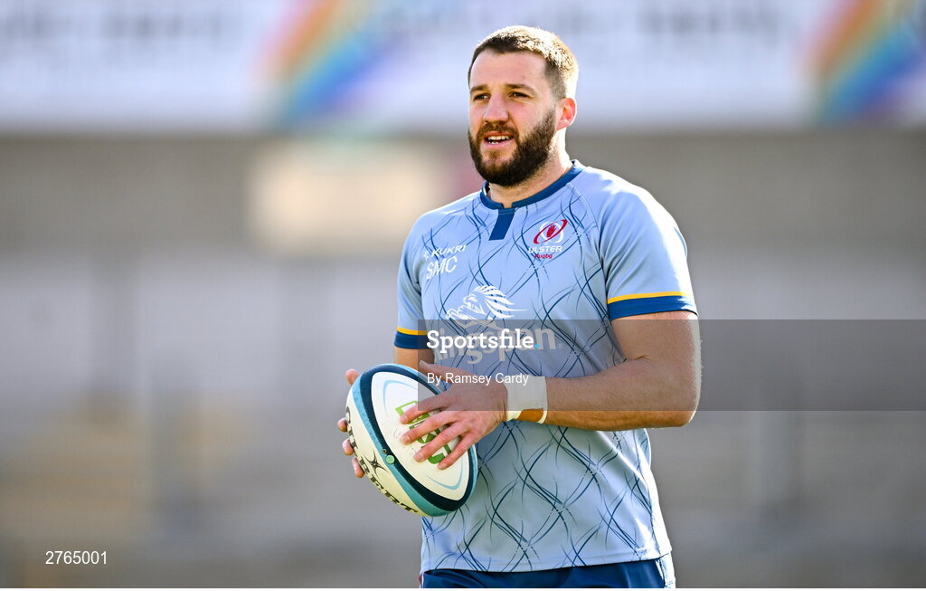 19 March 2024; Stuart McCloskey during Ulster Rugby squad training at the Kingspan Stadium in Belfast. Photo by Ramsey Cardy/Sportsfile