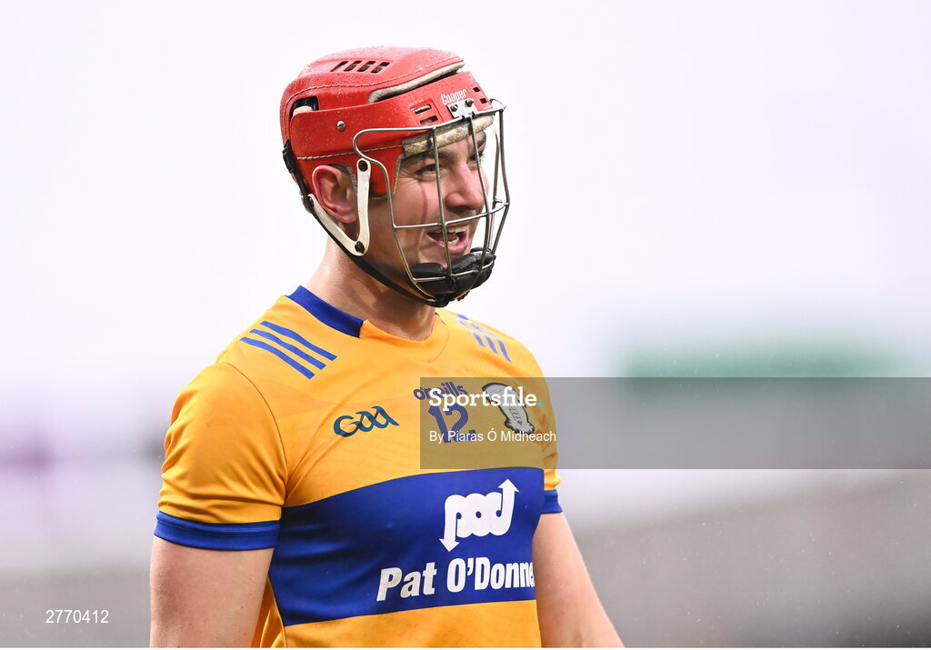 24 March 2024; Peter Duggan of Clare during the Allianz Hurling League Division 1 semi-final match between Clare and Tipperary at Laois Hire O'Moore Park in Portlaoise, Laois. Photo by Piaras Ó Mídheach/Sportsfile