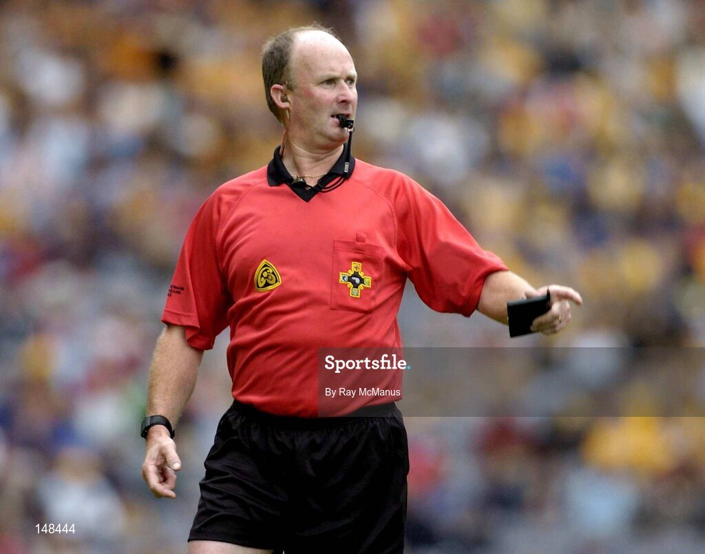 25 July 2004; Referee Ger Harrington. Guinness All-Ireland Senior Hurling Championship, Quarter Final, Clare v Kilkenny, Croke Park, Dublin. Picture credit; Ray McManus / SPORTSFILE
