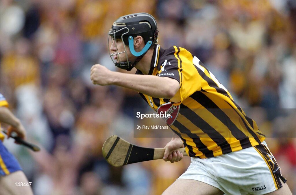25 July 2004; John Hoyne, Kilkenny, celebrates scoring his goal. Guinness All-Ireland Senior Hurling Championship, Quarter Final, Clare v Kilkenny, Croke Park, Dublin. Picture credit; Ray McManus / SPORTSFILE