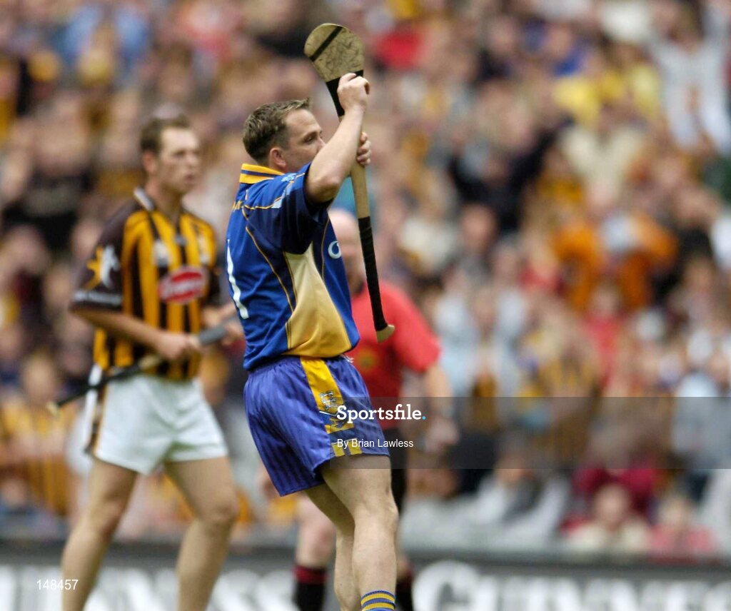 25 July 2004; Clare's David Fitzgerald reacts after the penalty he took was saved. Guinness All-Ireland Senior Hurling Championship, Quarter Final, Clare v Kilkenny, Croke Park, Dublin. Picture credit; Brian Lawless / SPORTSFILE