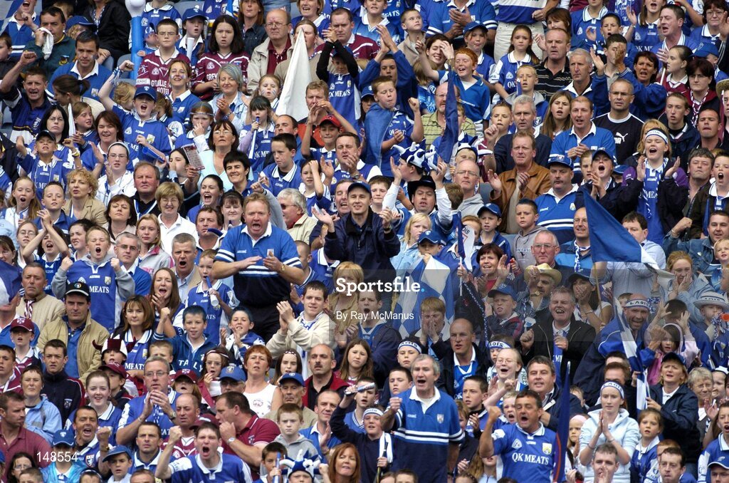 24 July 2004; Laois supporters pictured during the match. Bank of Ireland Leinster Senior Football Championship Final Replay, Westmeath v Laois, Croke Park, Dublin. Picture credit; Ray McManus / SPORTSFILE