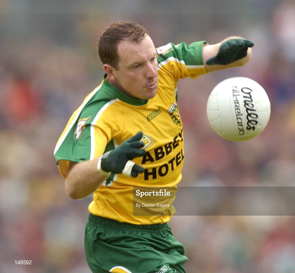24 July 2004; Adrian Sweeney, Donegal. Bank of Ireland Senior Football Championship Qualifier, Round 4, Fermanagh v Donegal, Tighernach's Park, Clones. Co. Monaghan. Picture credit; Damien Eagers / SPORTSFILE