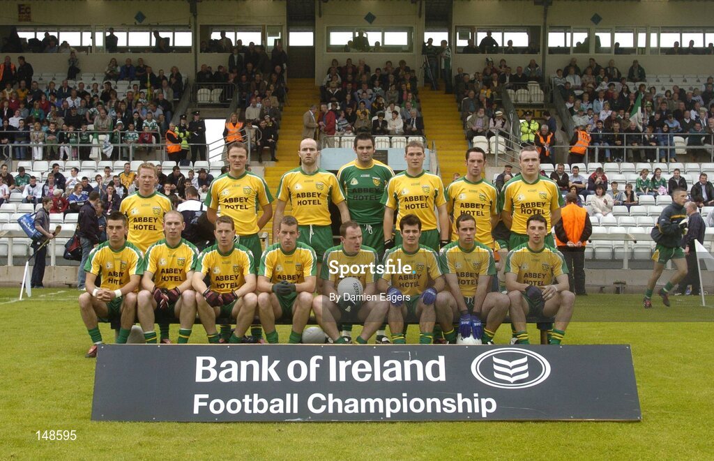 24 July 2004; Donegal team. Bank of Ireland Senior Football Championship Qualifier, Round 4, Fermanagh v Donegal, Tighernach's Park, Clones. Co. Monaghan. Picture credit; Damien Eagers / SPORTSFILE