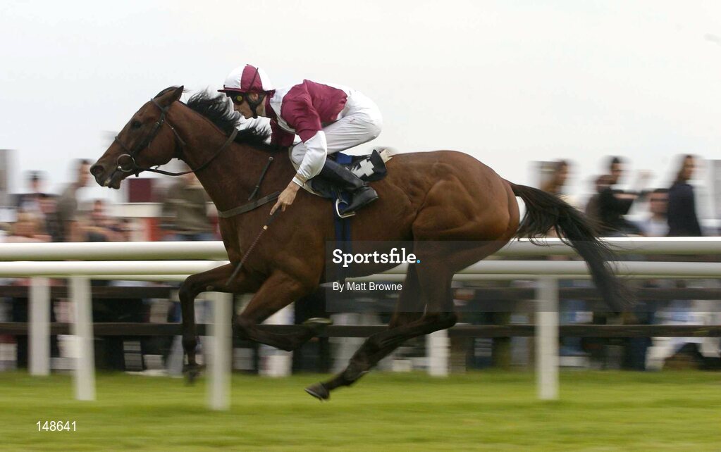 27 July 2004; Loyal, with Fran Berry up, on the way to winning the McDonagh Builders Trade Centre Handicap. Galway Races, Ballybrit, Co. Galway. Picture credit; Matt Browne / SPORTSFILE