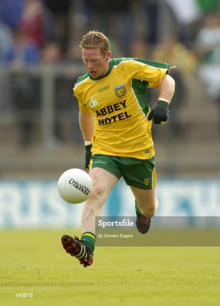 24 July 2004; Brian Roper, Donegal. Bank of Ireland Senior Football Championship Qualifier, Round 4, Fermanagh v Donegal, Tighernach's Park, Clones. Co. Monaghan. Picture credit; Damien Eagers / SPORTSFILE