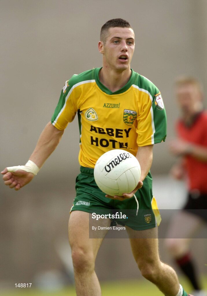 24 July 2004; Barry Dunnion, Donegal. Bank of Ireland Senior Football Championship Qualifier, Round 4, Fermanagh v Donegal, Tighernach's Park, Clones. Co. Monaghan. Picture credit; Damien Eagers / SPORTSFILE