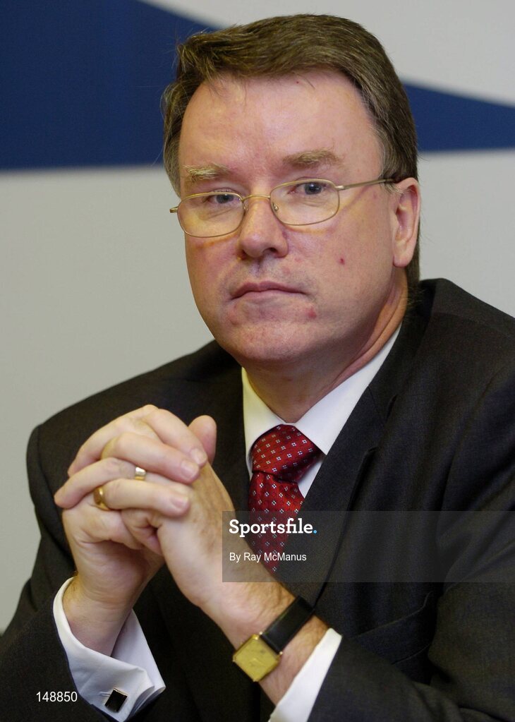 29 July 2004; Pat McCann, Chief Executive, Jurys Doyle Hotel Group plc, at the announcement of an agreement between the GAA and Jurys Doyle Hotel Group plc for the development and lease of a new landmark 4-star hotel at Dublin's Croke Park, which will be located on Jones' Road, the hotel will be named Jurys Croke Park Hotel. Croke Park, Dublin. Picture credit; Ray McManus / SPORTSFILE