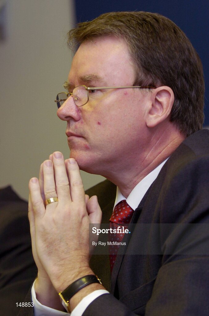 29 July 2004; Pat McCann, Chief Executive, Jurys Doyle Hotel Group plc, at the announcement of an agreement between the GAA and Jurys Doyle Hotel Group plc for the development and lease of a new landmark 4-star hotel at Dublin's Croke Park, which will be located on Jones' Road, the hotel will be named Jurys Croke Park Hotel. Croke Park, Dublin. Picture credit; Ray McManus / SPORTSFILE
