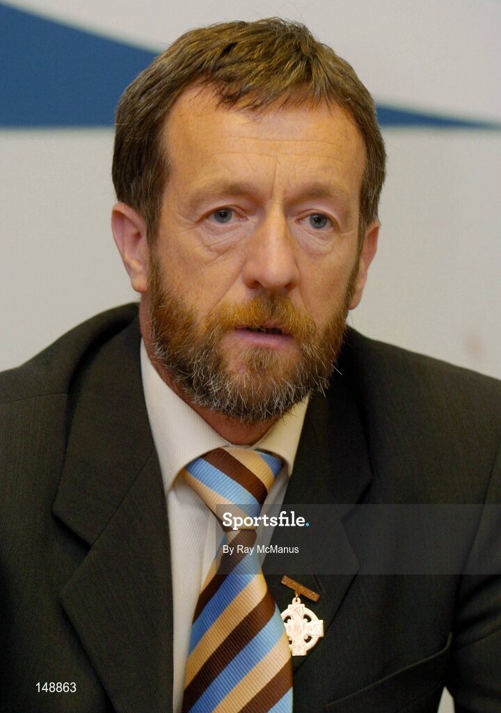 29 July 2004; President of the GAA Sean Kelly at the announcement of an agreement between the GAA and Jurys Doyle Hotel Group plc for the development and lease of a new landmark 4-star hotel at Dublin's Croke Park, which will be located on Jones' Road, the hotel will be named Jurys Croke Park Hotel. Croke Park, Dublin. Picture credit; Ray McManus / SPORTSFILE
